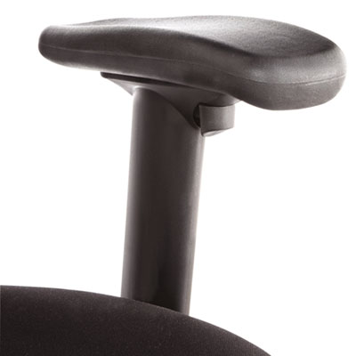Alera® Alera EB-W Series Pivot Arm Multifunction Mesh Chair, Supports 275 lb, 18.62" to 22.32" Seat, Black Seat/Back, Aluminum Base