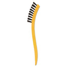 Switch Rubbermaid® Commercial Synthetic-Fill Tile and Grout Brush, Black Plastic Bristles, 2.5&quot; Brush, 8.5&quot; Yellow Plastic Handle 2 image