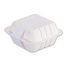 Switch Hoffmaster® Peel and Seal Tamper Evident Food Container Bands, 1.5&quot; x 24&quot;, White, Paper, 2,500/Carton 3 image
