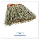 Switch Boardwalk® Corn Whisk Broom, Corn Fiber Bristles, 9&quot; Bristle Length, Yellow, 12/Carton 2 image