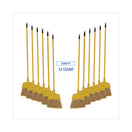 Switch Boardwalk® Poly Bristle Angler Broom, 53&quot; Handle, Yellow, 12/Carton 2 image